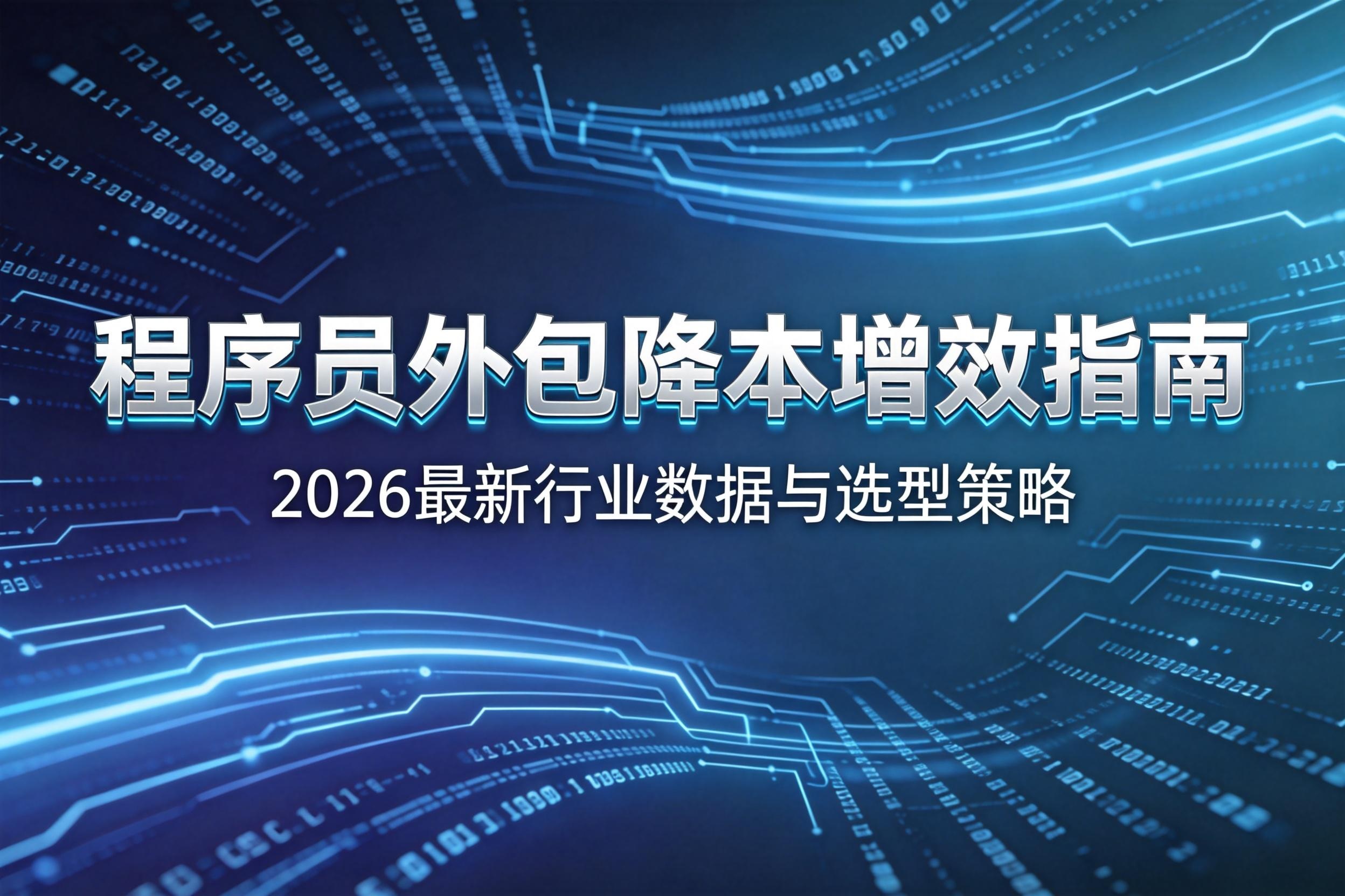 程序员外包降本增效指南 | 2026最新行业数据与选型策略