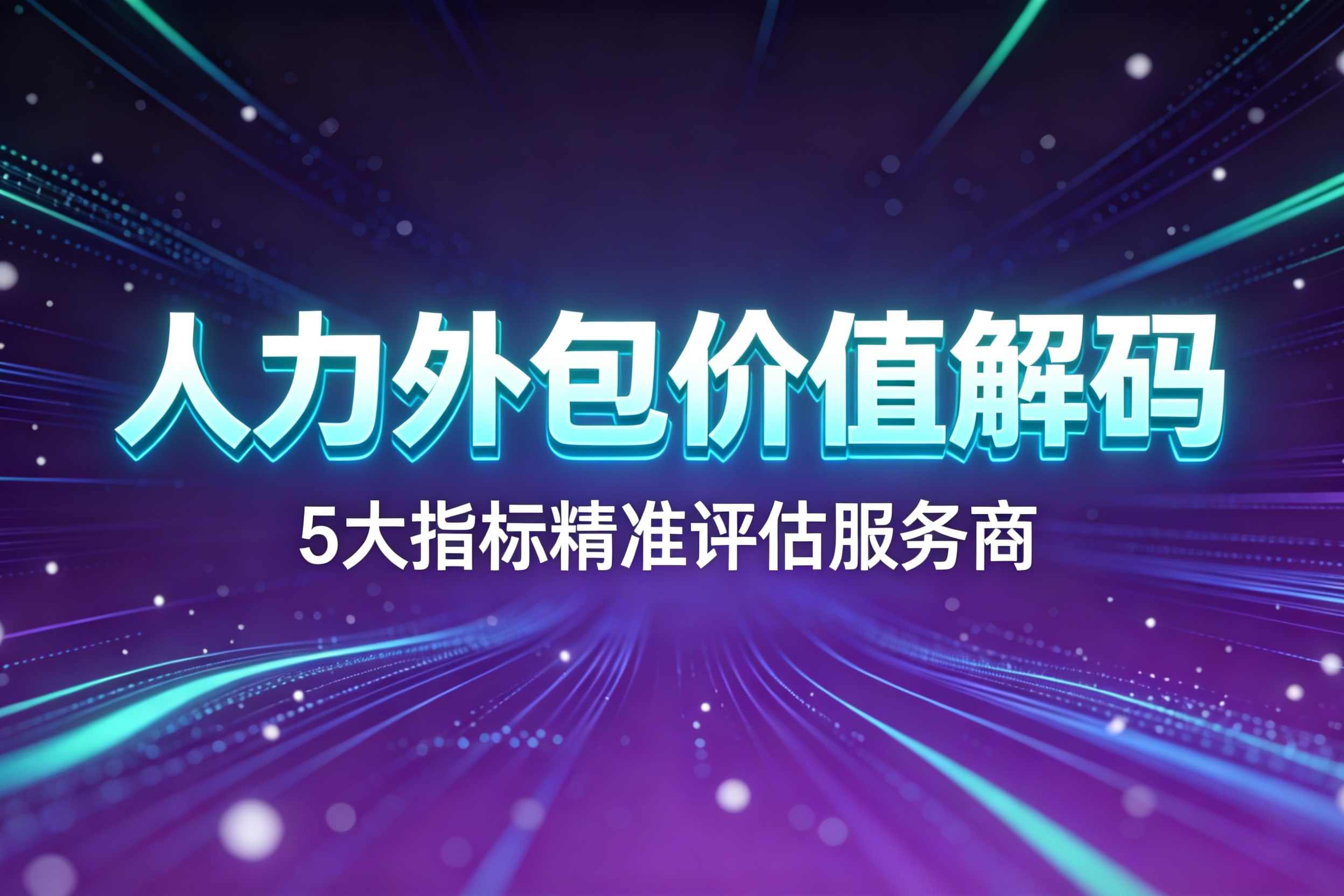 2026 企业人力外包价值解码：5大指标精准评估服务商